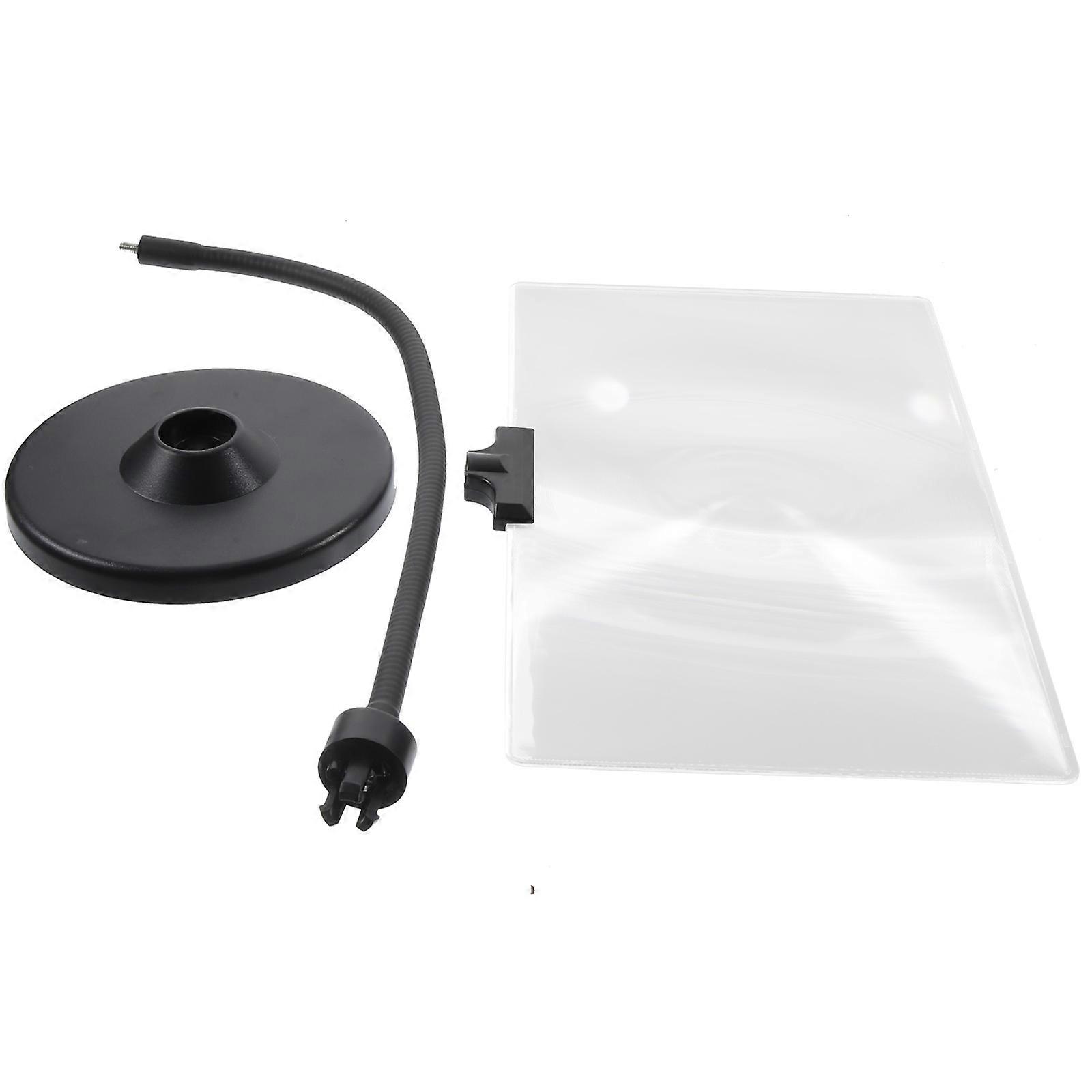 Magnifing Glass With Stand Bendable Hose Design Desktop 4X Embroidery Magnification Reading Assistance 1Set
