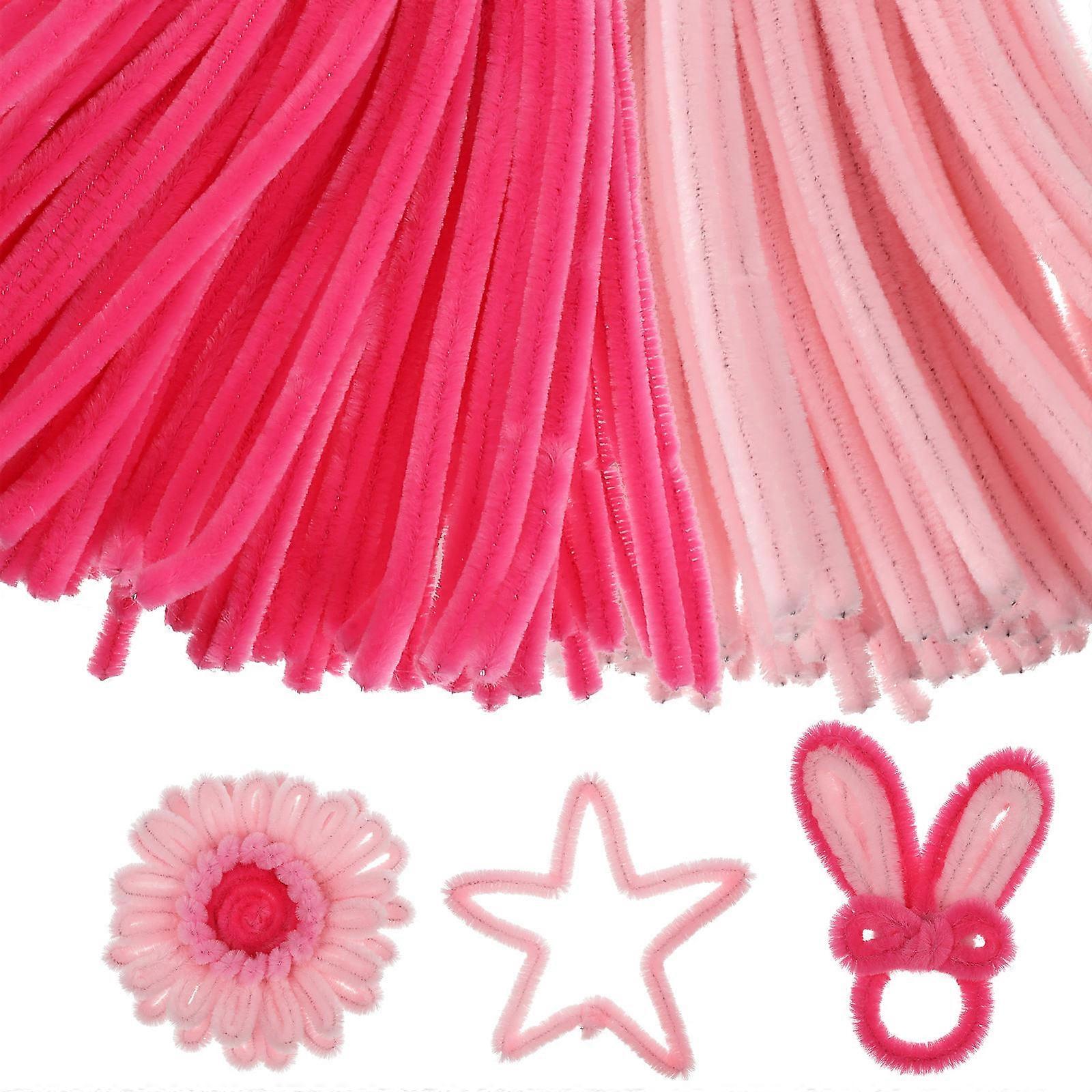 200pcs Fuzzy Chenille Stems Bulk Pipe Cleaners for Crafting Lightweight Durable Twisting Rods DIY Flowers Holiday Decor Creative Activities