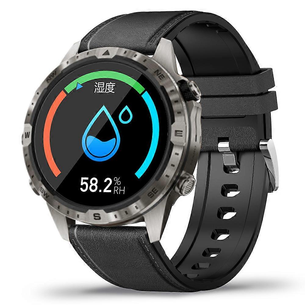 TKdaddy GT45 Montre intelligente extérieure de 1,6 pouce Bracelet de suivi d’appel compatible Bluetooth avec moniteur de sommeil de fréquence cardiaque et de pression artérielle Argent