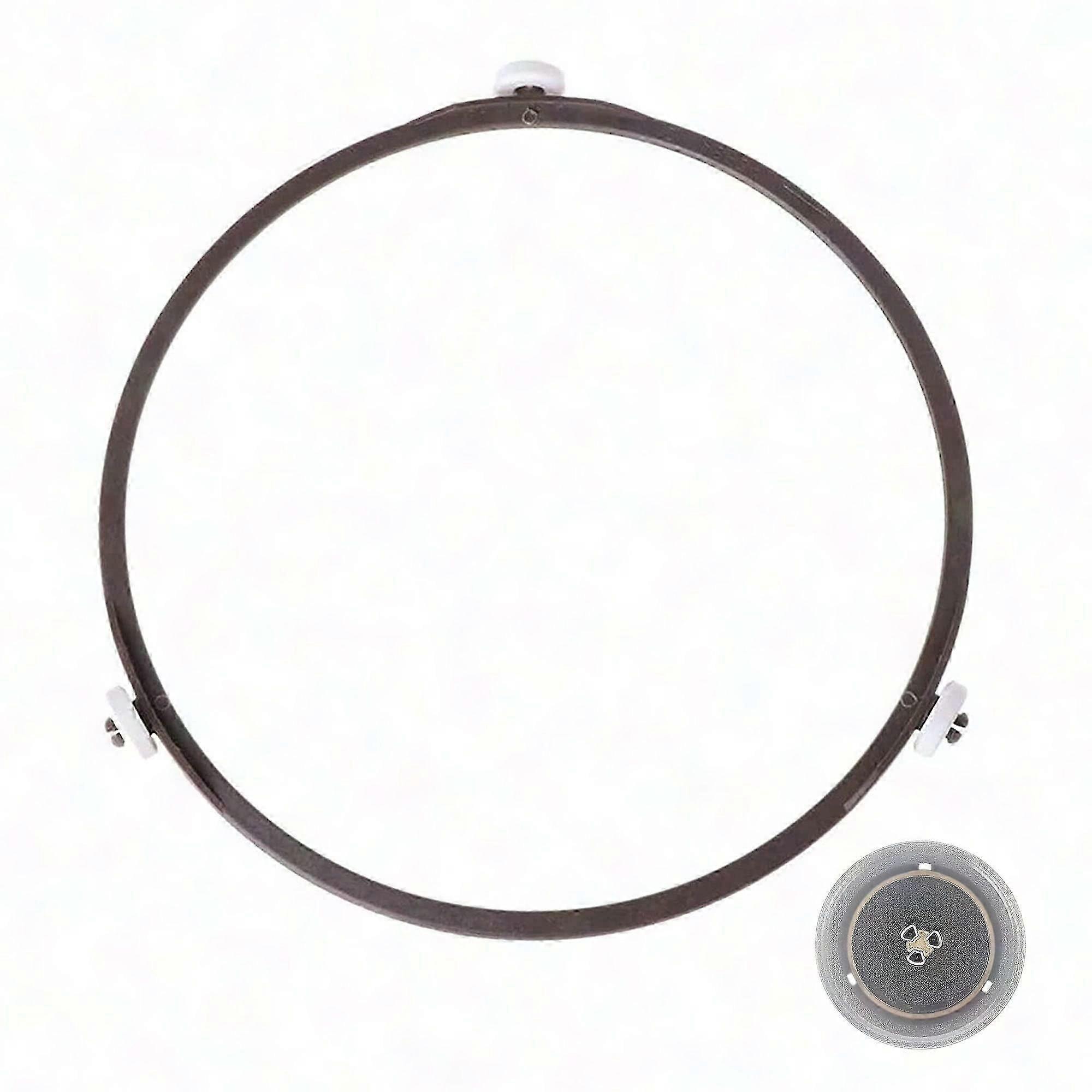 22cm Universal Microwave Turntable Rotating Ring Holder (Brown)