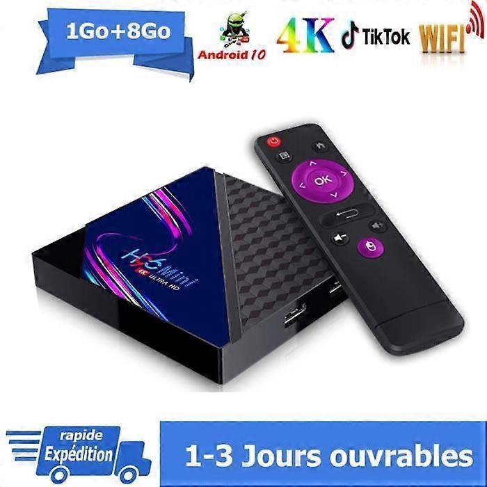 Android tv box android 10 H96 MINI V8 Smart TV BOX Dual Wifi 1GB 8GB RK3328A Netflix Google Store Media box Android box