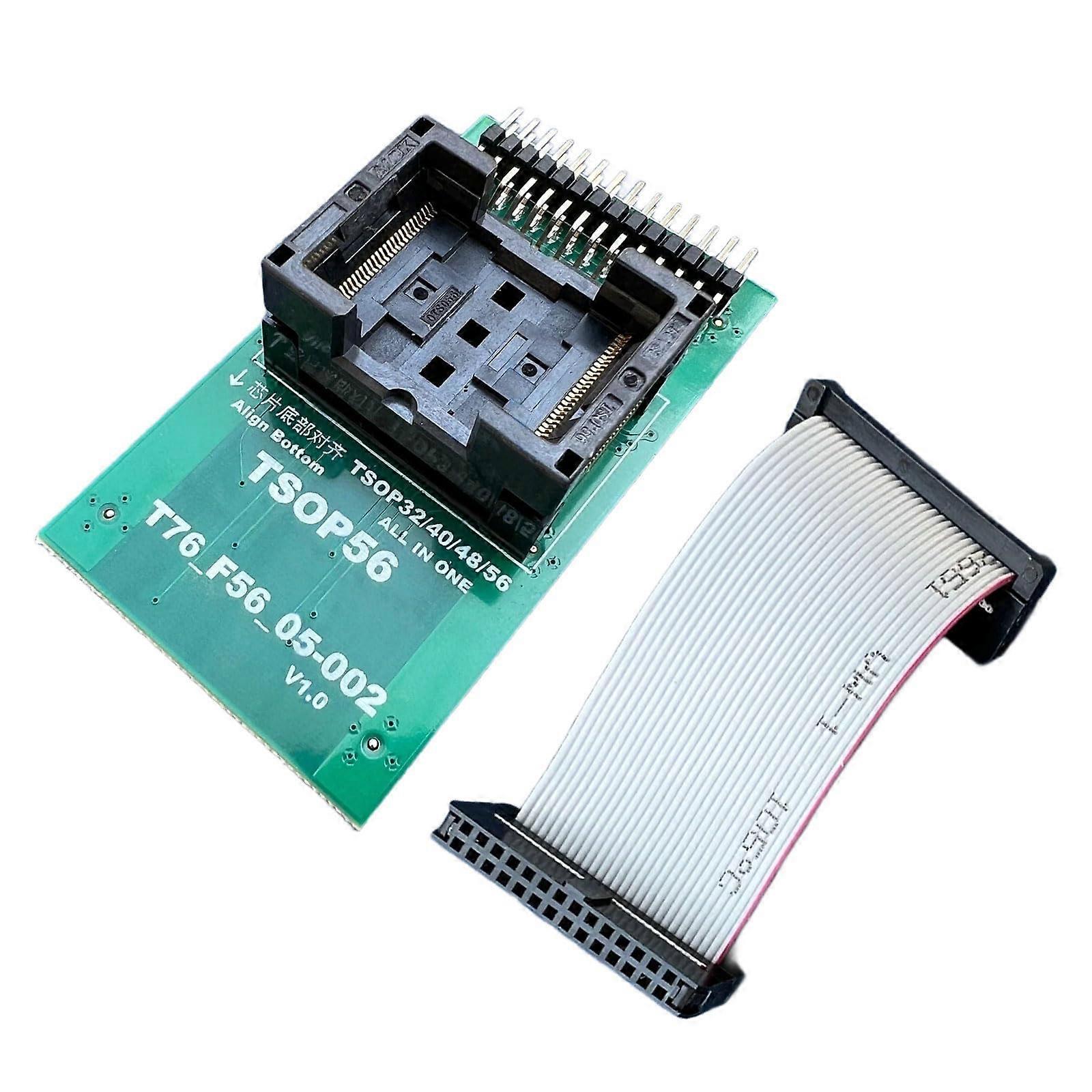 Comprehensive TSOP32/40/48/56 adapter for T76 programmer, equipped with a 28pin cable for efficient use