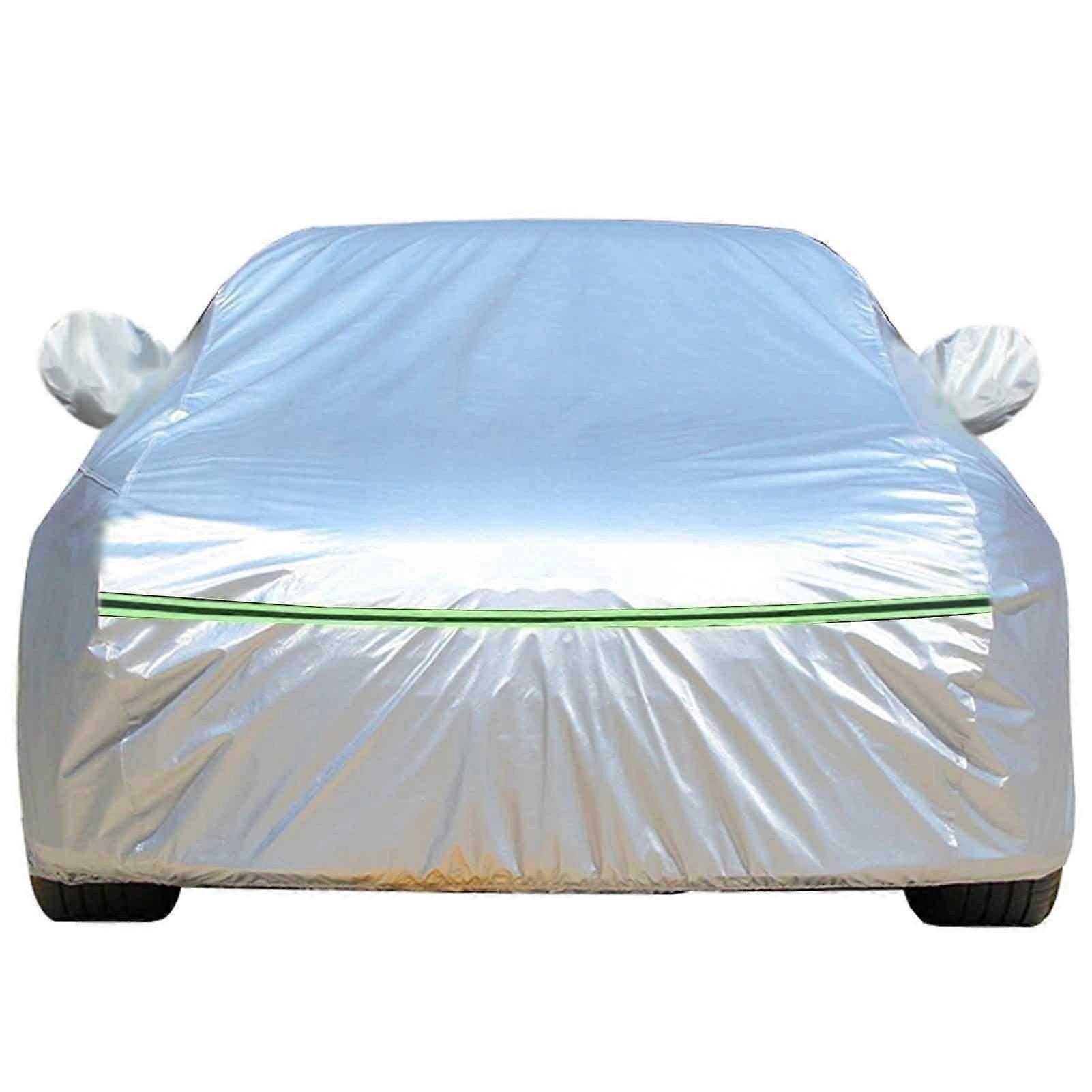 Waterproof Car Cover for DS4 DS5 DS7 Dustproof Windproof Rain Snow Protect Paint (Silver)