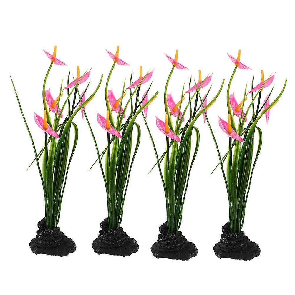 ديكور نباتي وهمي متجر طعام ياباني نمط أسود 22.00X5.50X4.50CM ديكور طاولة للأطباق 4 قطع