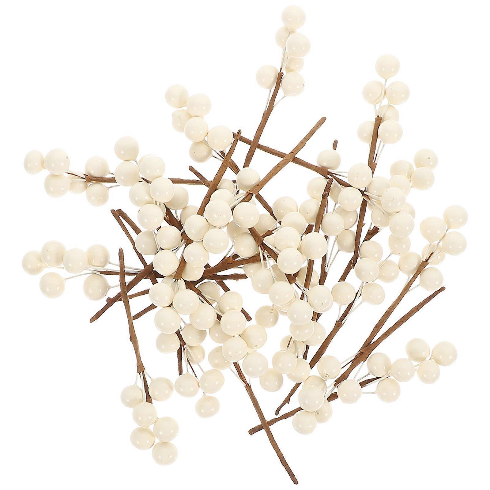 30pcs Artificial Berry Picks for DIY Wreath Making and Photo Props