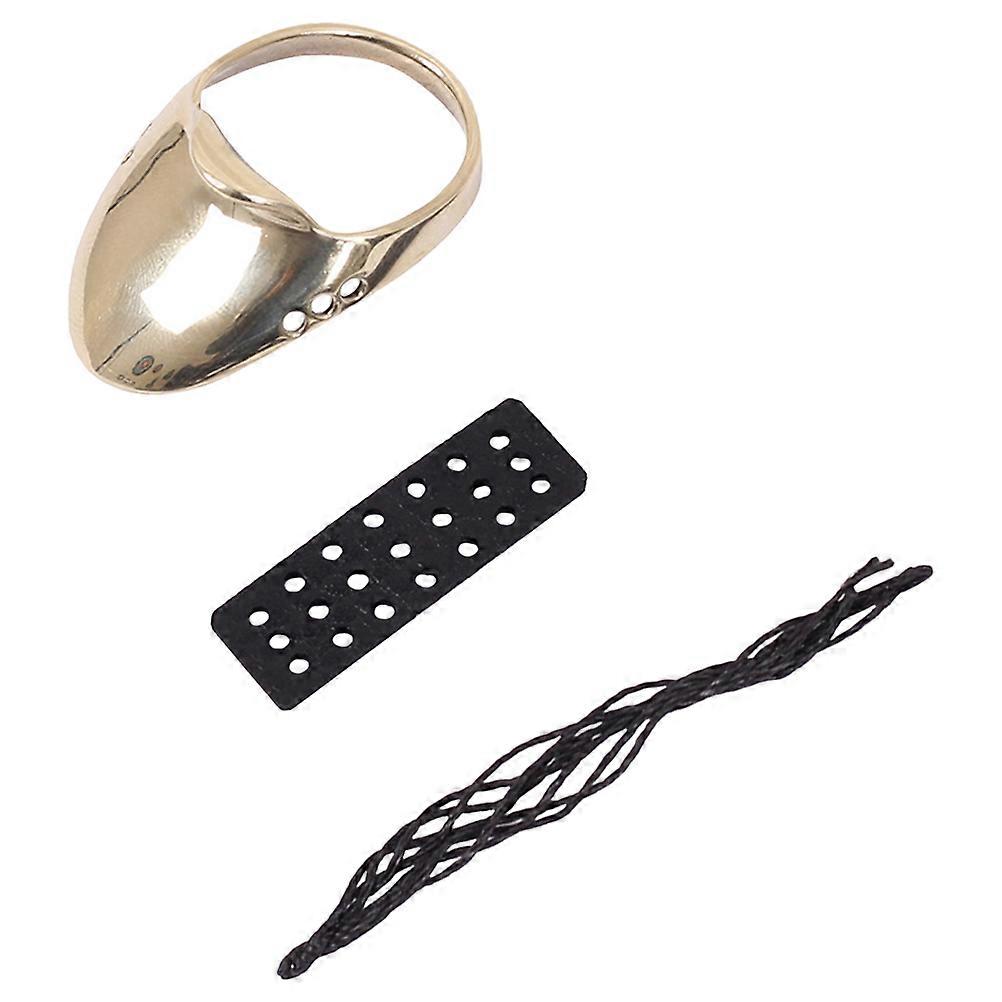 Golden Archery Thumb Ring for Protection Made of Brass Ergonomic Design Comfortable to Wear Fits