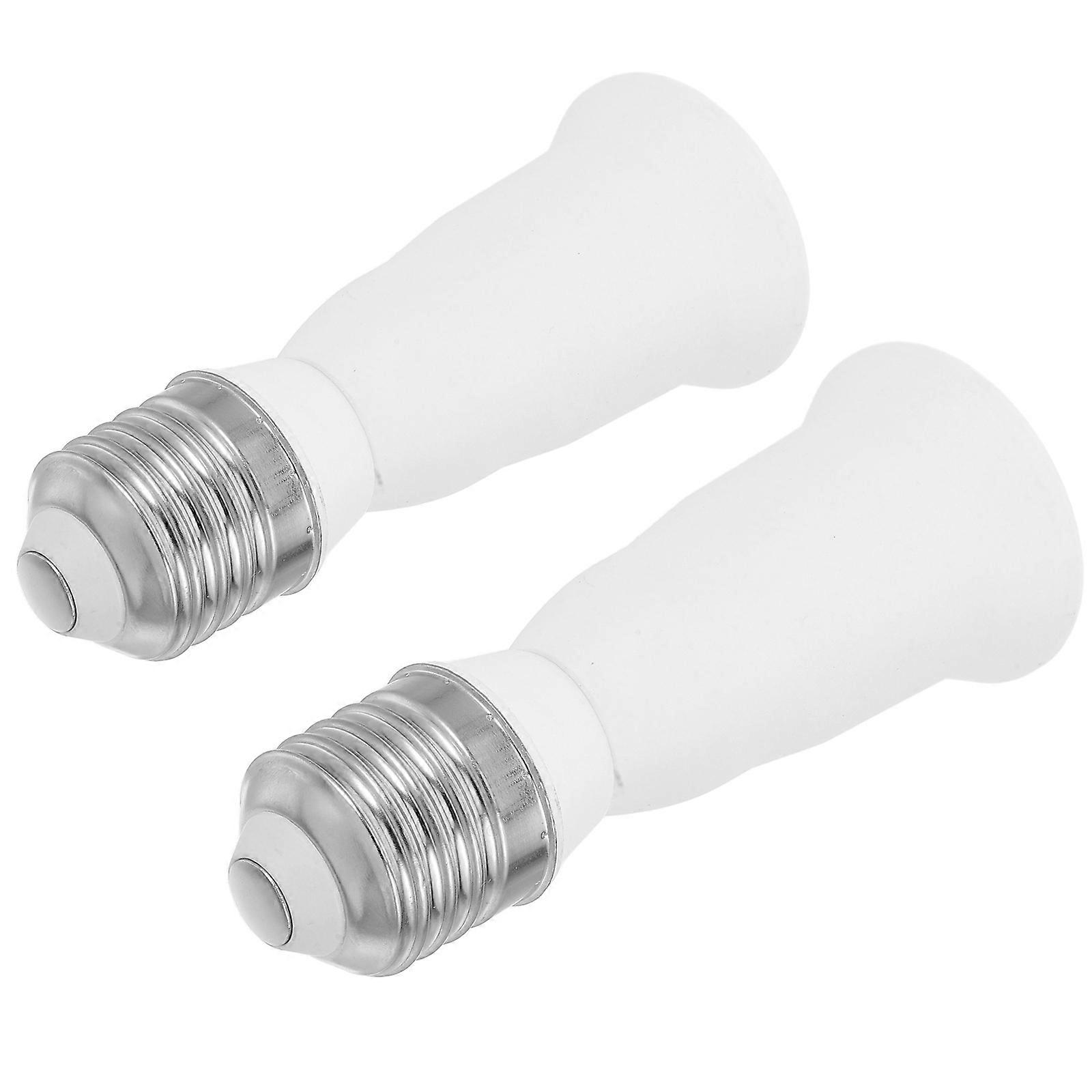 Bulb Socket Extender E26/E27 To E26/E27 Adapter For Outdoor Lighting Easy Installation Multifunctional Design 2Pcs