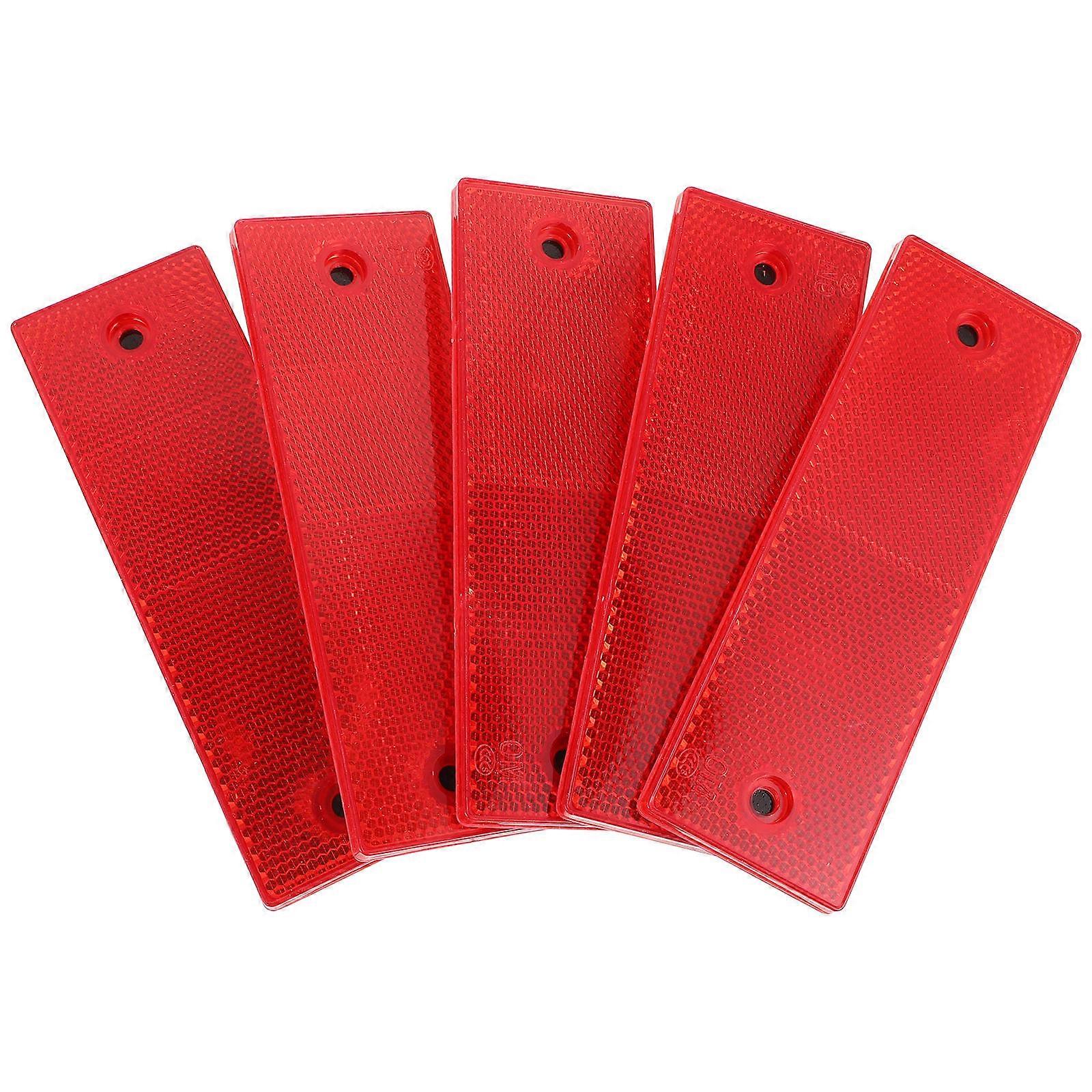 Warning Reflective Sticker Driving Safety Simple Design For Box Trucks Plastic 10Pcs