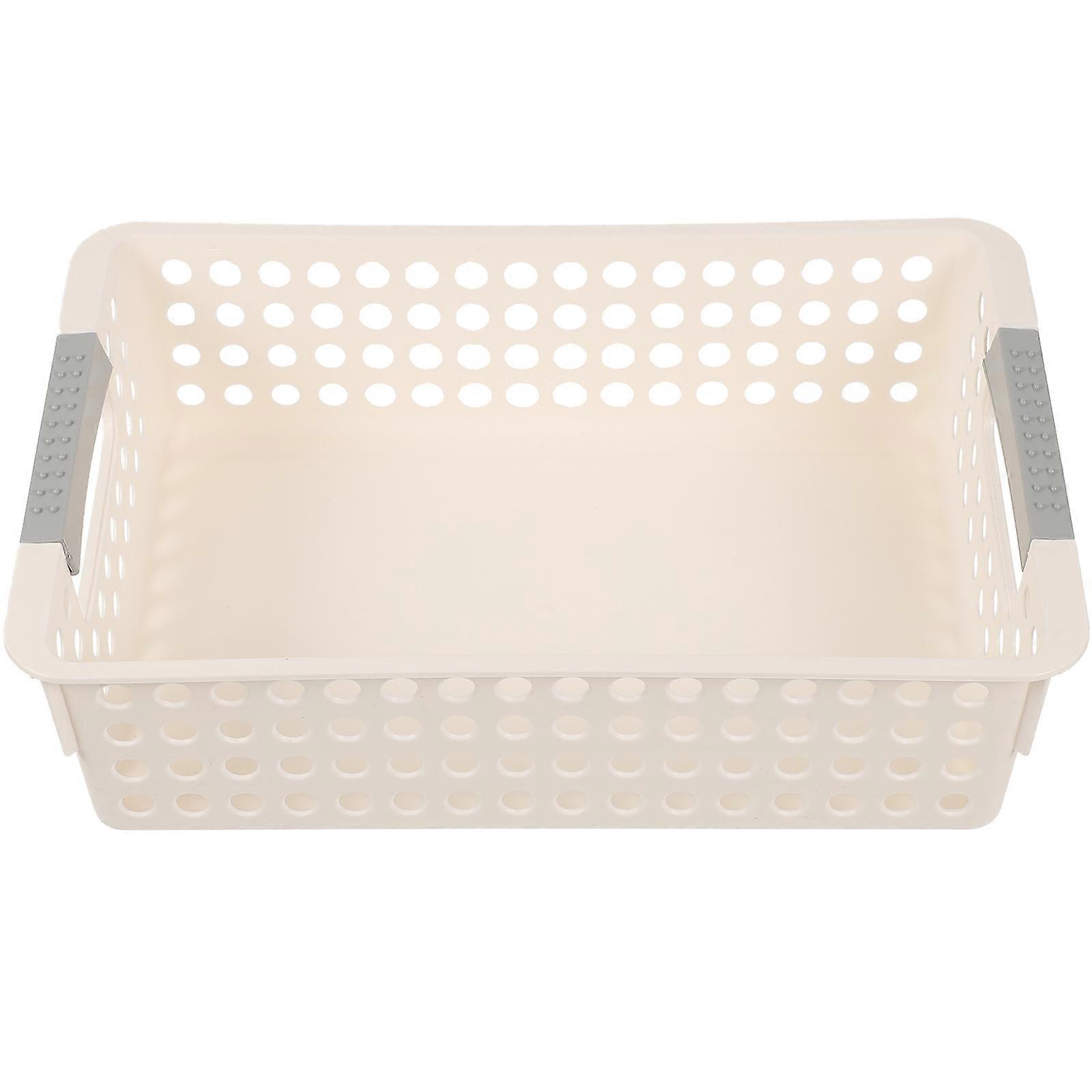 PP Desktop Basket White Compact and for Storage Use
