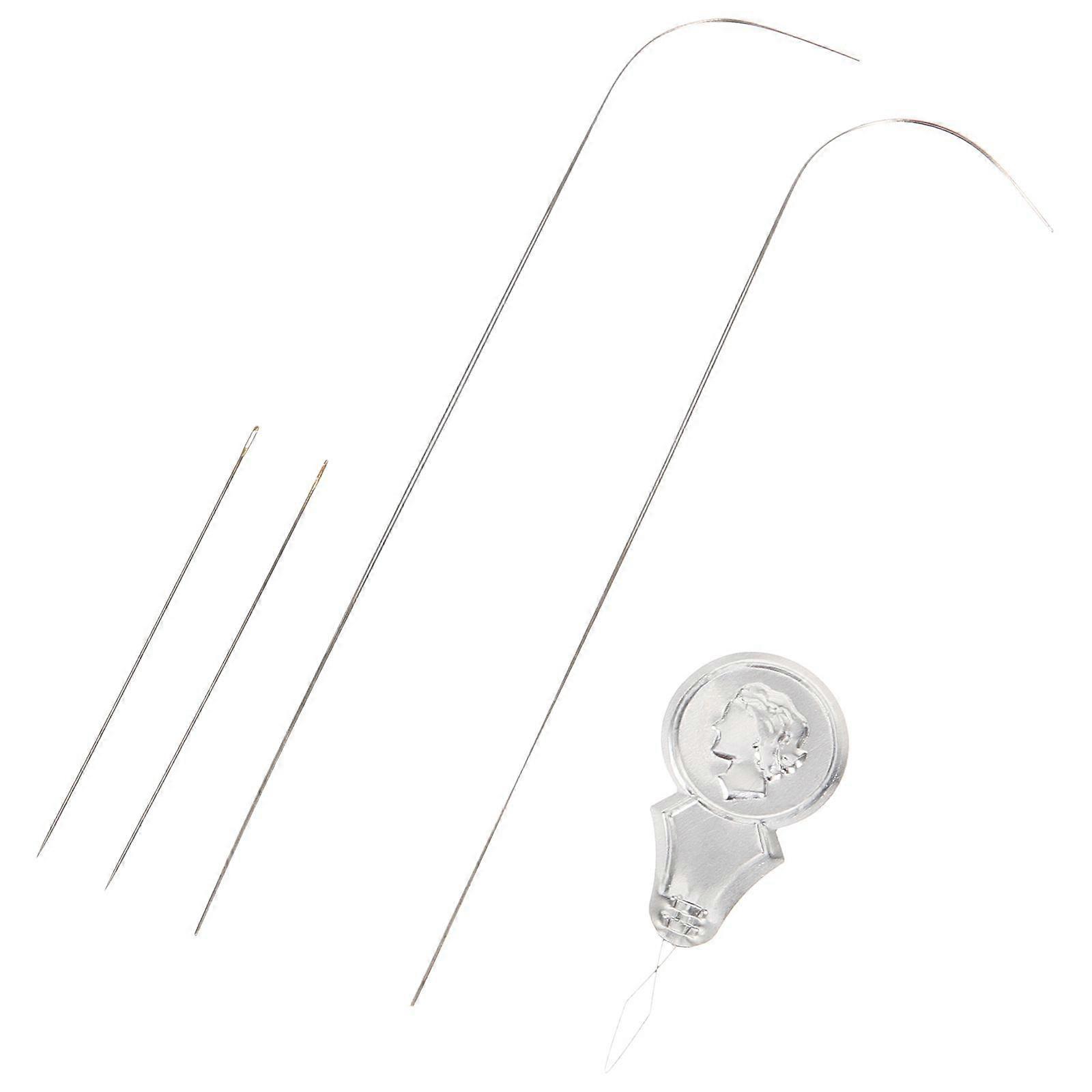 1 Set of Threading Bead Needles Beading Embroidery Needles DIY Yarn Knitting Needles Threading Tools