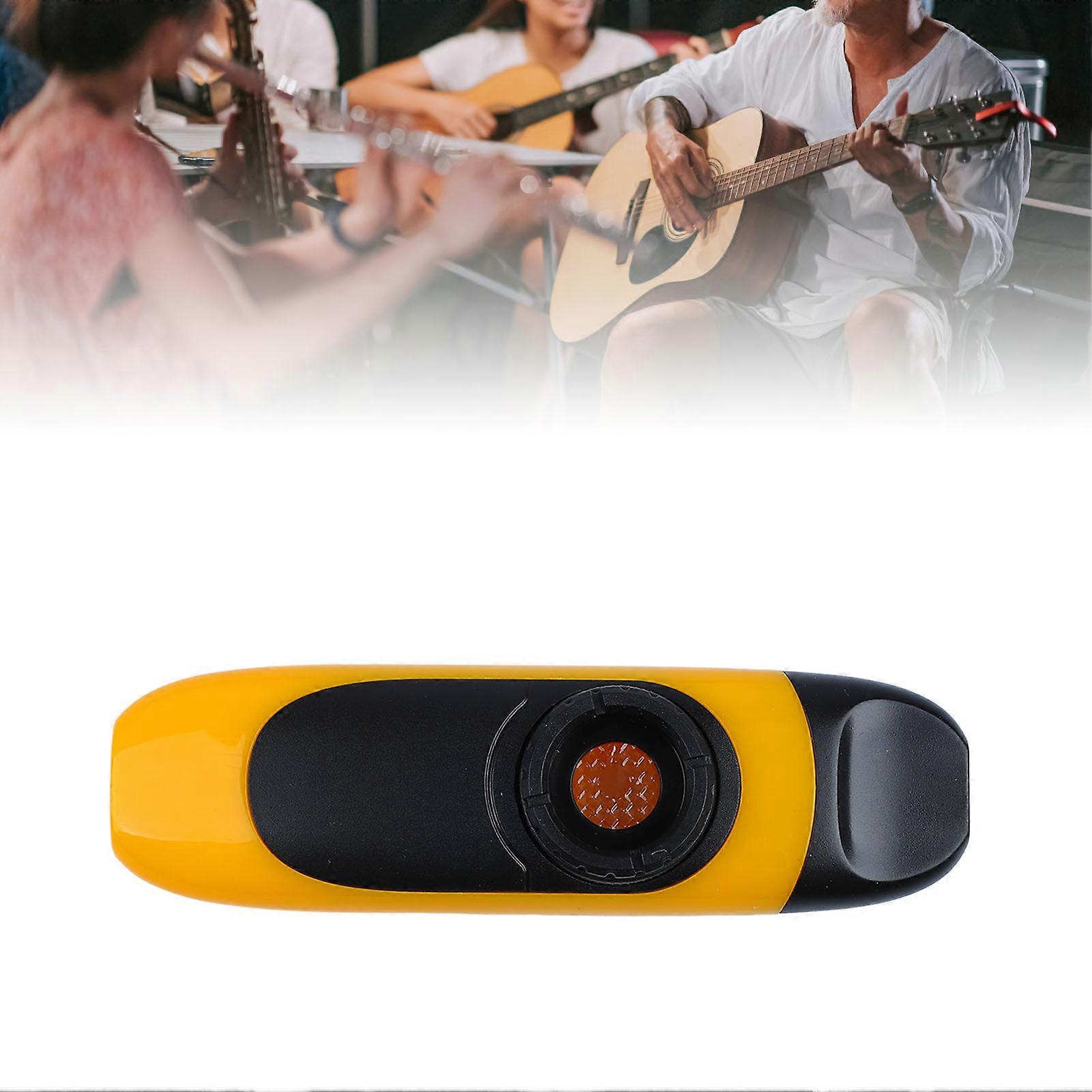 Kazoo Resin Environmental Protection ABS Performance Musical Instrument with Flute Diaphragm for Beginner Yellow 