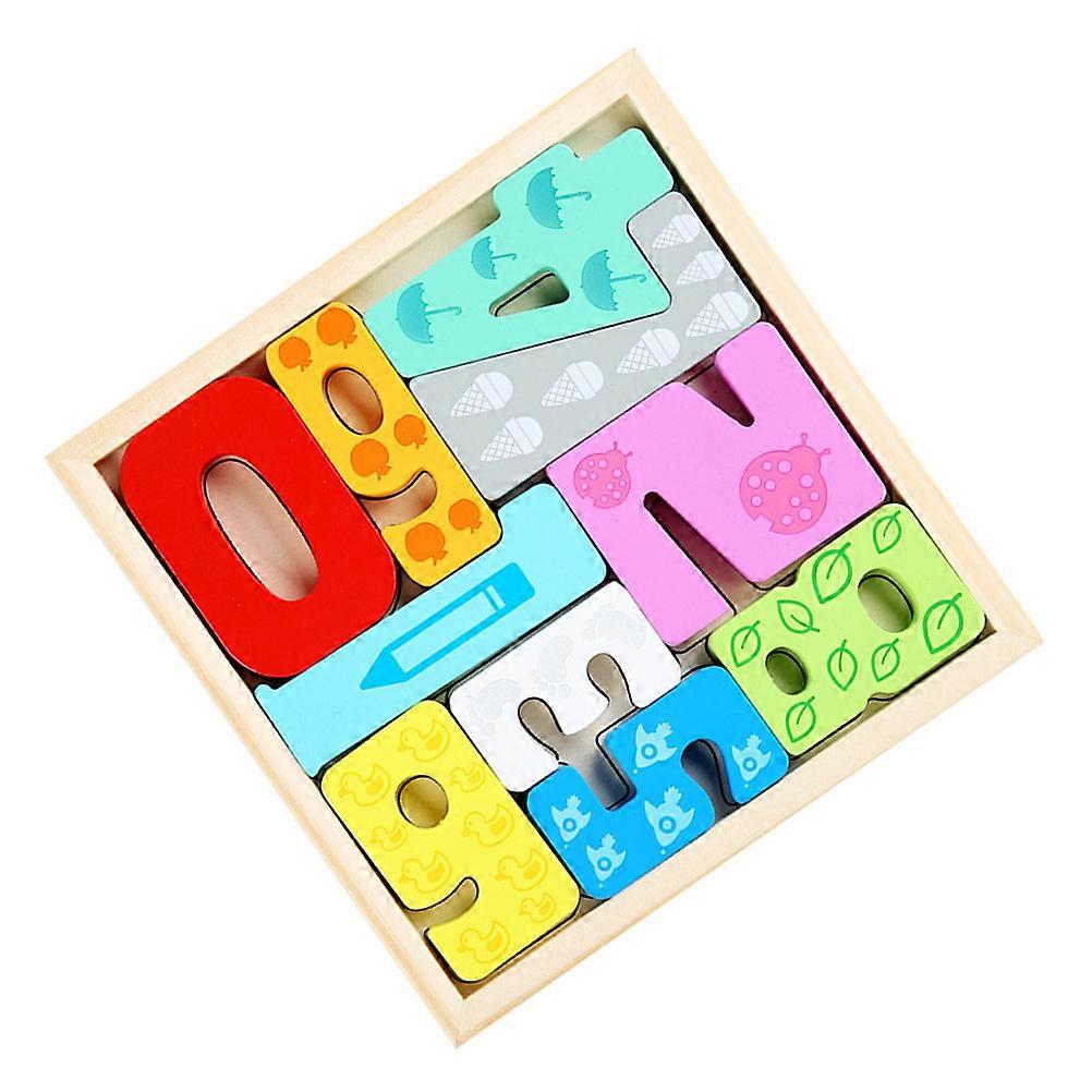 Cognitive Development Puzzle Set Wear-Resistant Toddler Accessory Toy Assorted Color 1Set