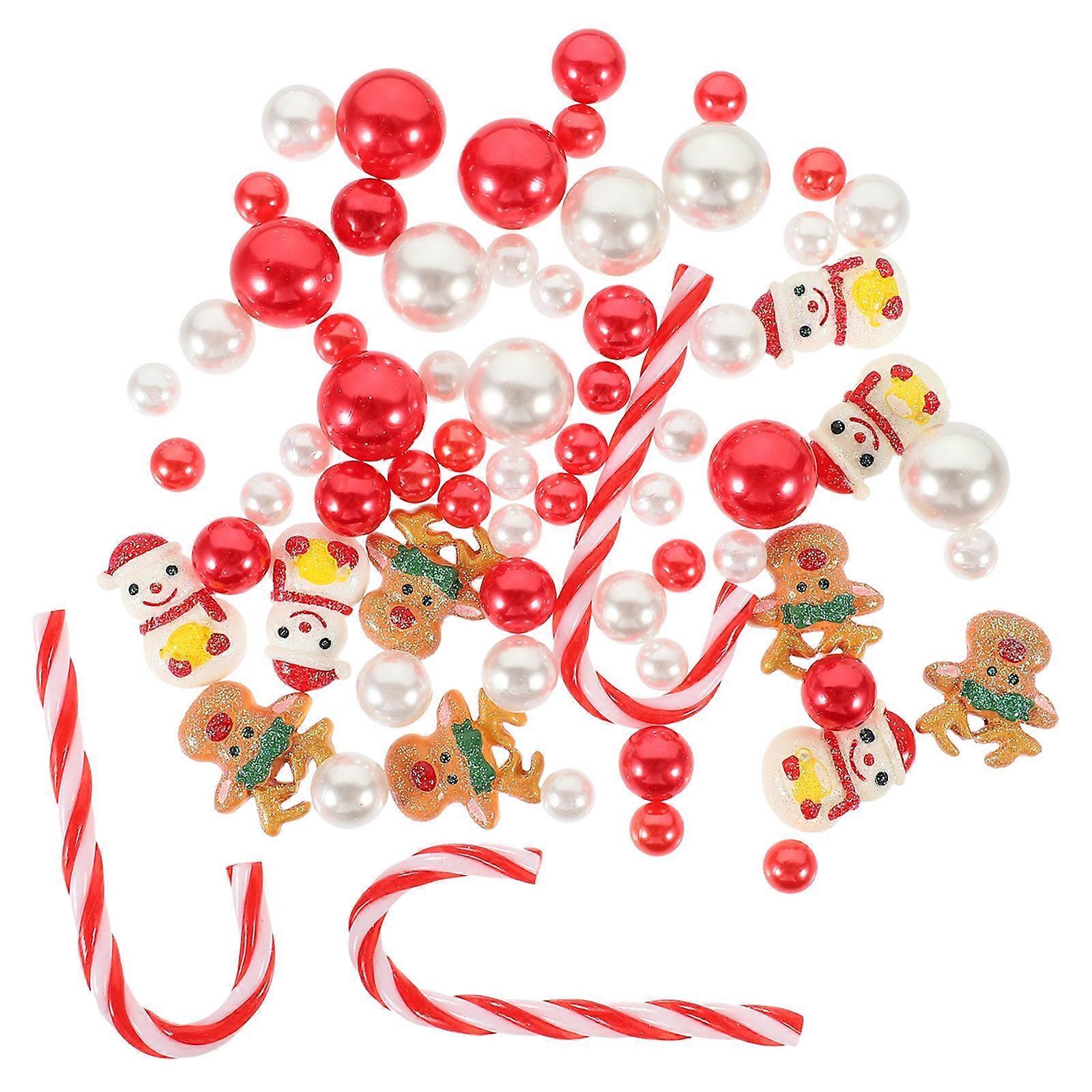 1 Set Of Round Decorative Pearls Floating Beads For Women's Craft Centerpieces