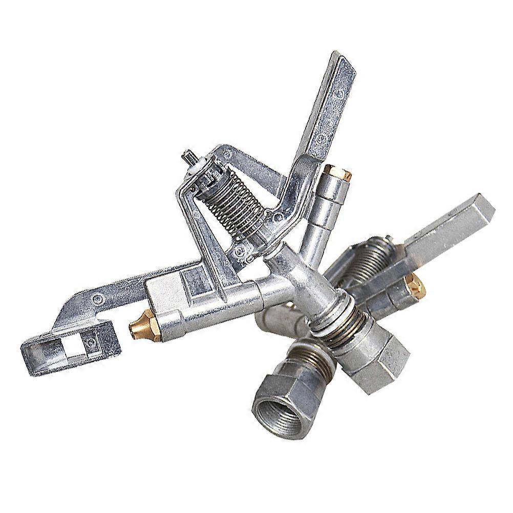 Automatic Rotating Sprinkler for Watering with Aluminum Material Silver 360 Degree Rotating Sprinkler