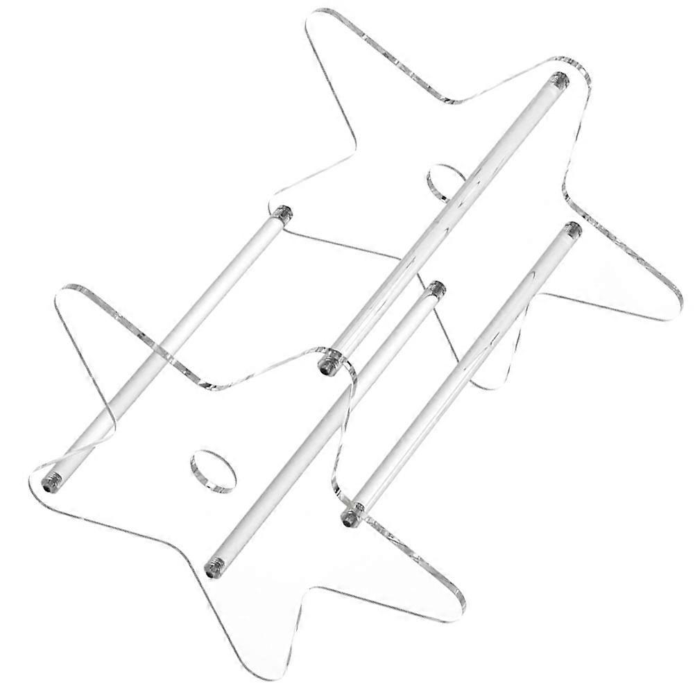 Acrylic Bookcase for Desktop Book Storage Organizer with Tabletop Design 1 Set Vinyl Record Storage Rack