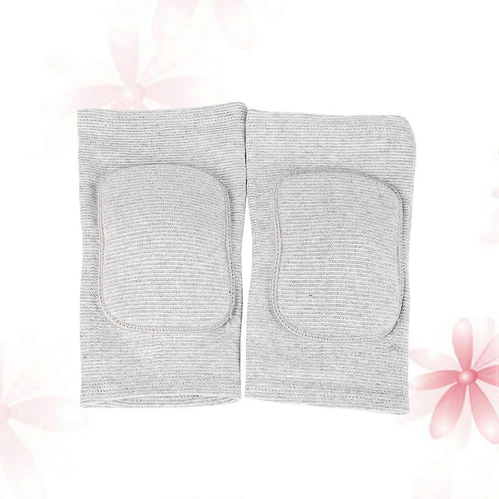 Extra Knee Protection 2Pcs Sponge Pads Suitable For Weight Lifting And Running Offering Durable Comfort In Grey