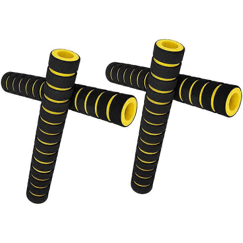 Cylindrical Paddle Grips For Kayak Paddles Reducing Fatigue In Water Sports Yellow 2 Pairs