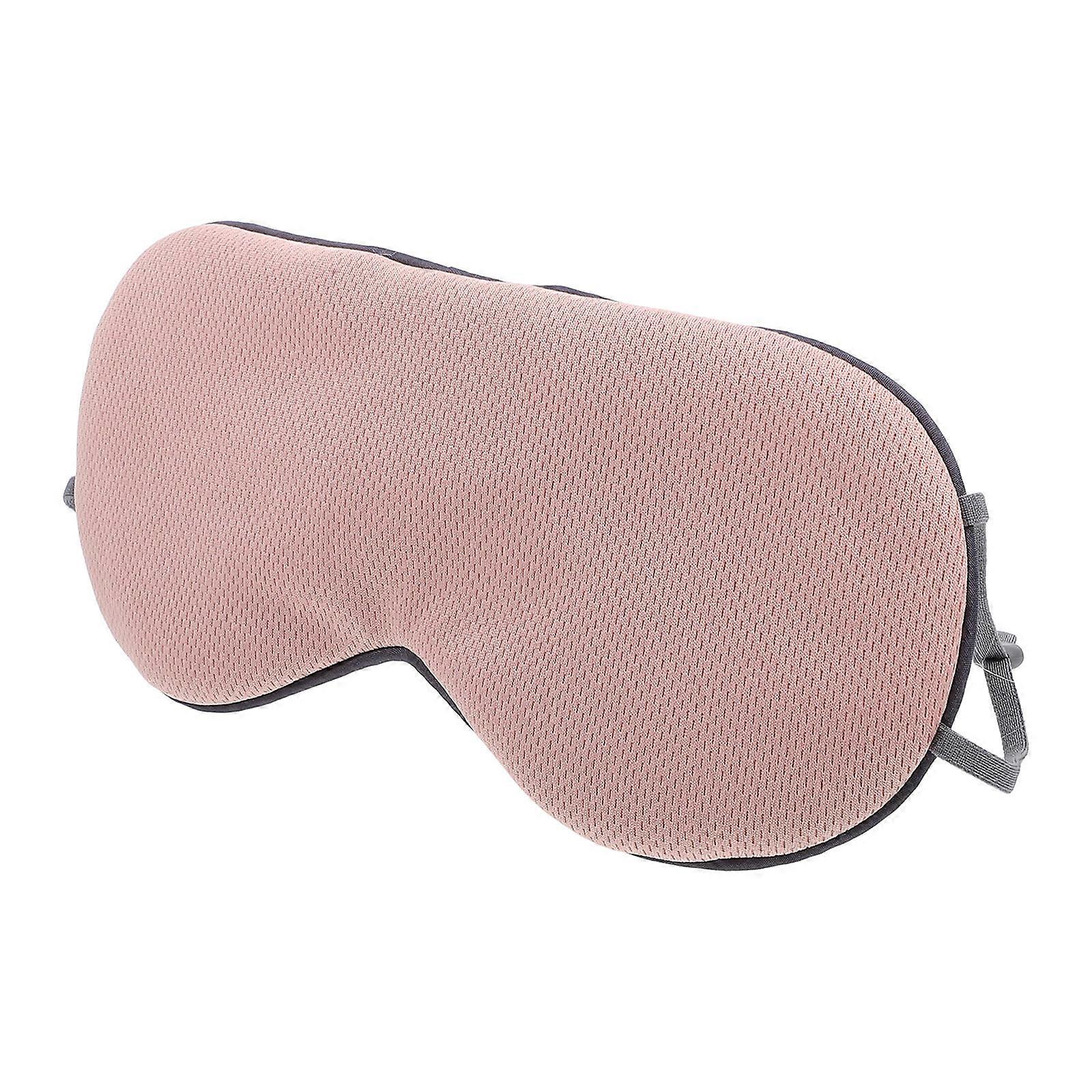 Silk Sleep Eye Mask 1Pcs For Women Travelers Resting In Pink Color Double-Sided Design To Relieve Eye Fatigue