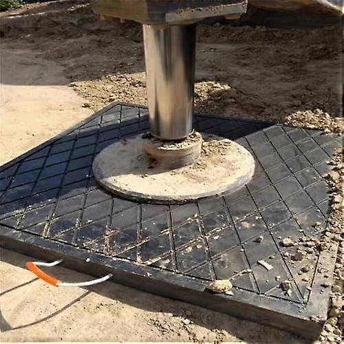 Jack pads, robust outrigger pads, stabilizing jack landing pads for the undercarriage of open spaces, wearresistant (30 x 30 x 5 cm)