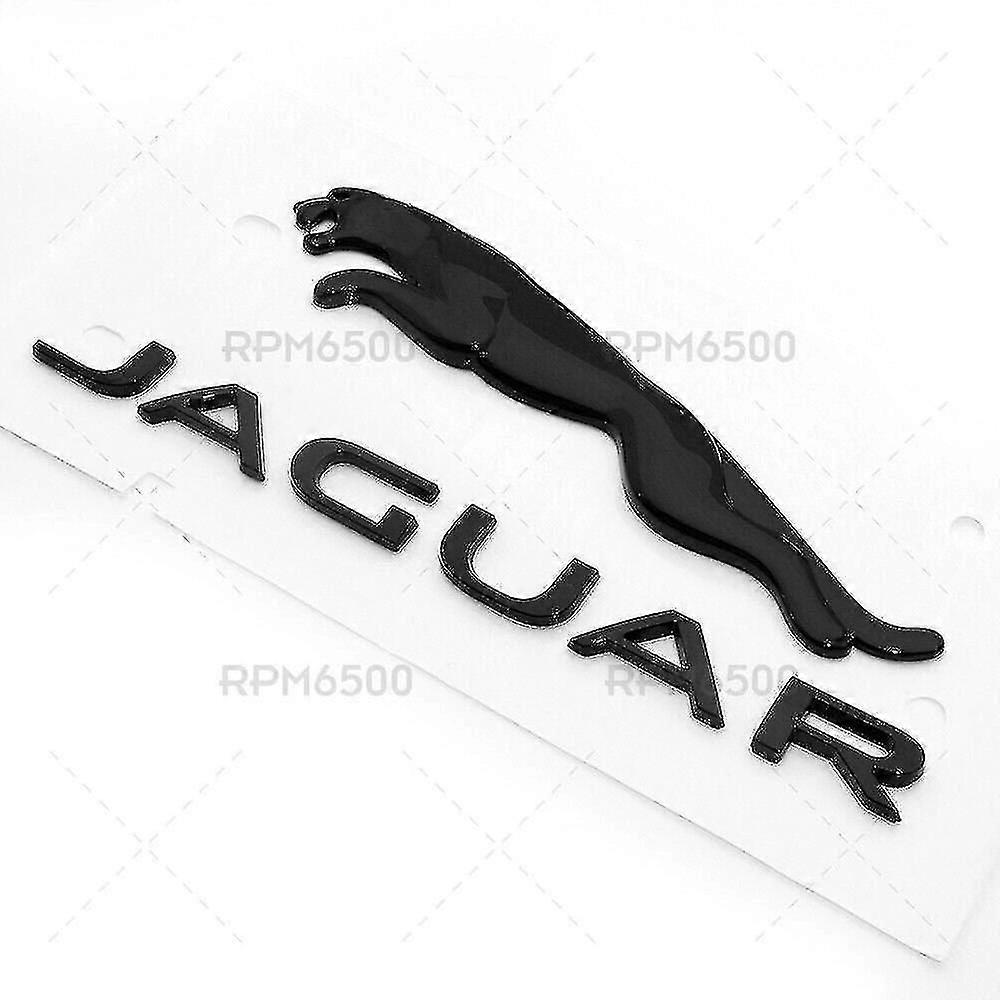 Oem Jaguar Γυαλιστερό Μαύρο Liftgate Πόρτα Χώρου Αποσκευών Έμβλημα Πινακίδα T2r27585