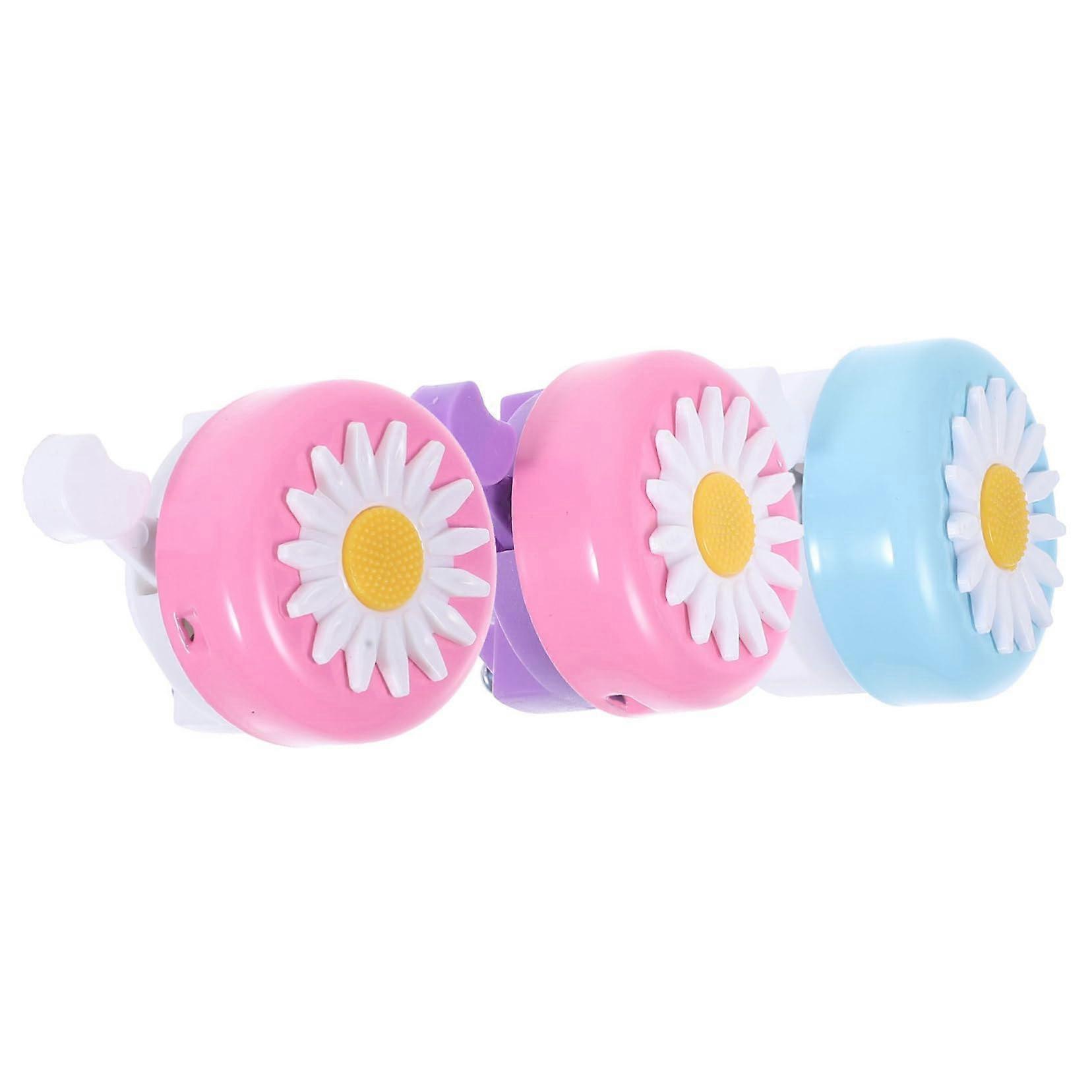 Bicycle Bell 3-Piece Set Cartoon Design, Loud, Easy Install For Mountain Bikes And Scooters, Daily Use