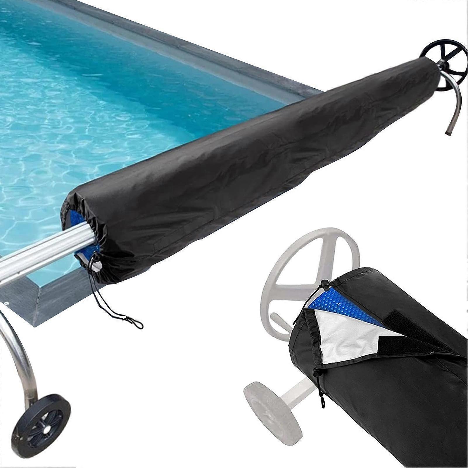 Solar Pool Cover Roll Waterproof Pool Cover Roll Adapts to Different Pool Shapes 20ft