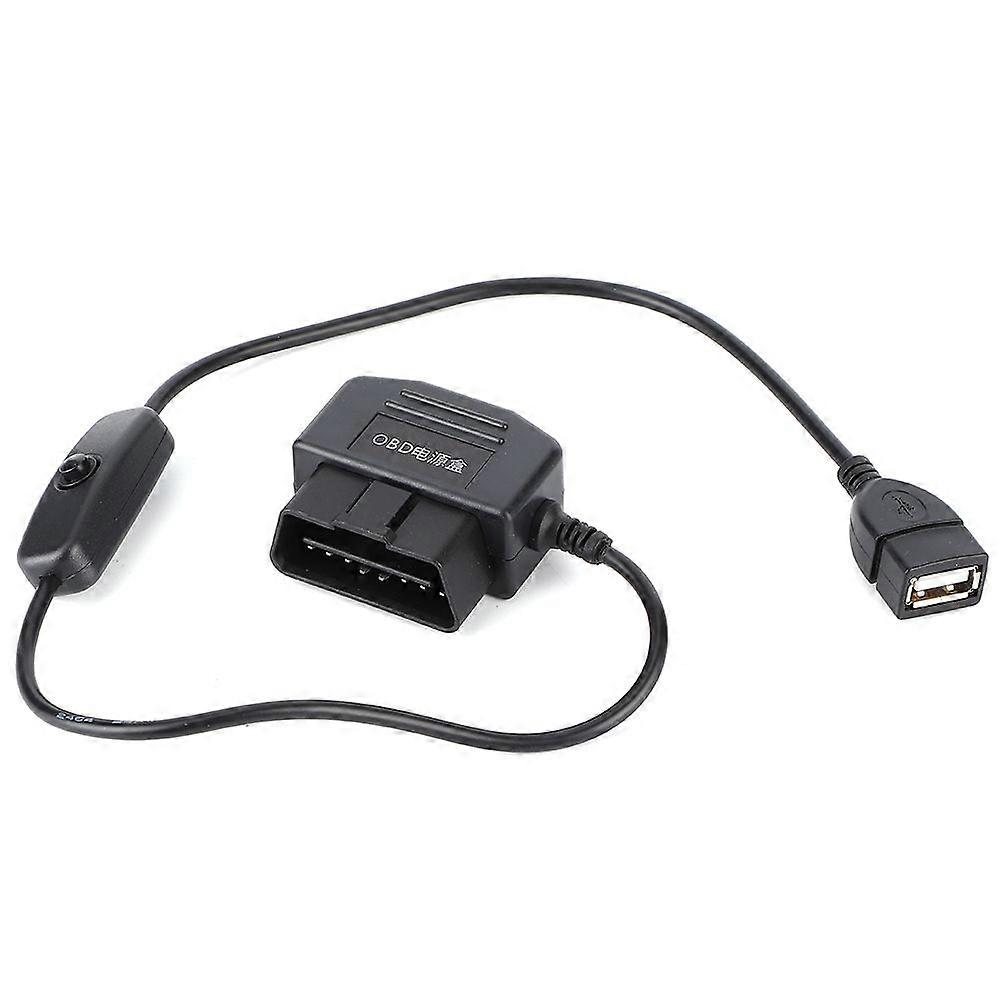 USB power charging cable OBD2 16Pin 18.7in car GPS DVR