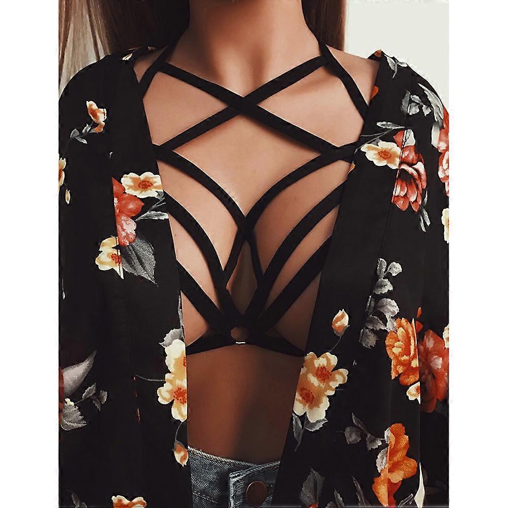 Trendy Cage Bra with Elastic Structure for Modern Look