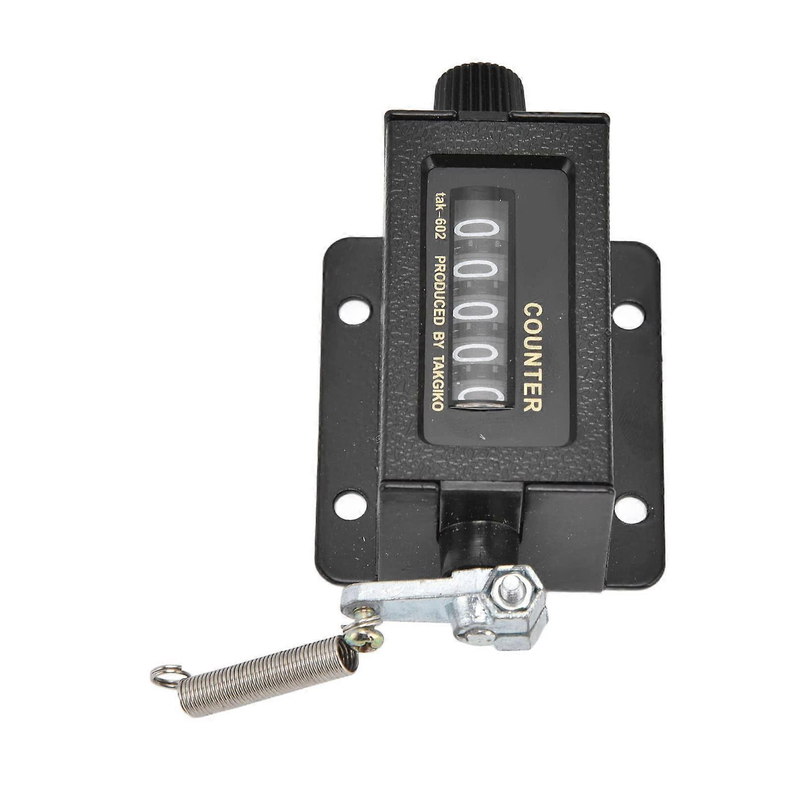 Precise Mechanical Counter with Glass Mirror Design, 5-Digit Display for Printers, User-Friendly Operation