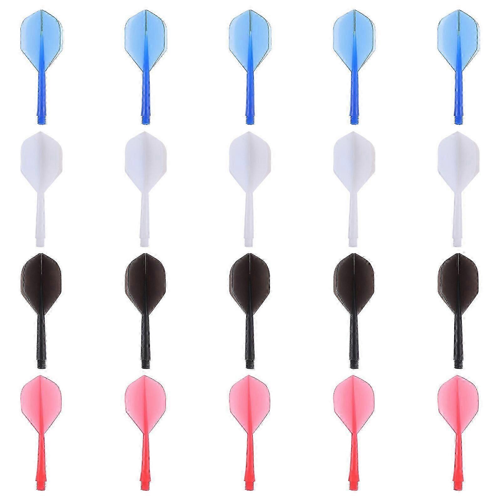 Pro Dart Flights 20-Pack - Reinforced Threaded Design for Competitive Players