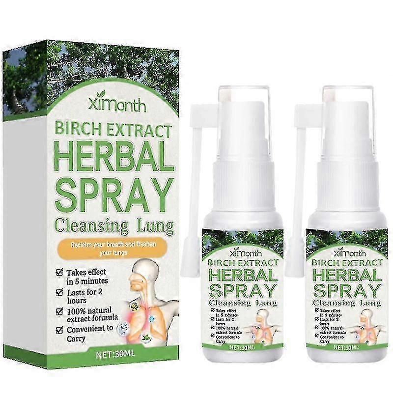1-2PCS Lung Detox Herbal Cleanser Spray For Smokers Clear Nasal Congestion Anti Snoring Solution Stop Snore Relief Spray Nose