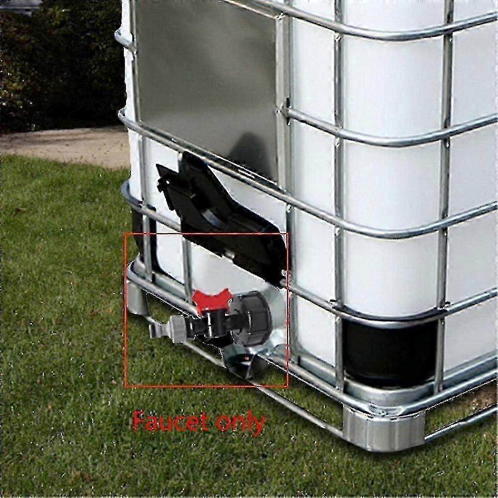 S60x6 IBC δεξαμενή νερού 1000l συνδετήρας μανικών κήπων συνδετήρων διακοπτών κάδων τόνου