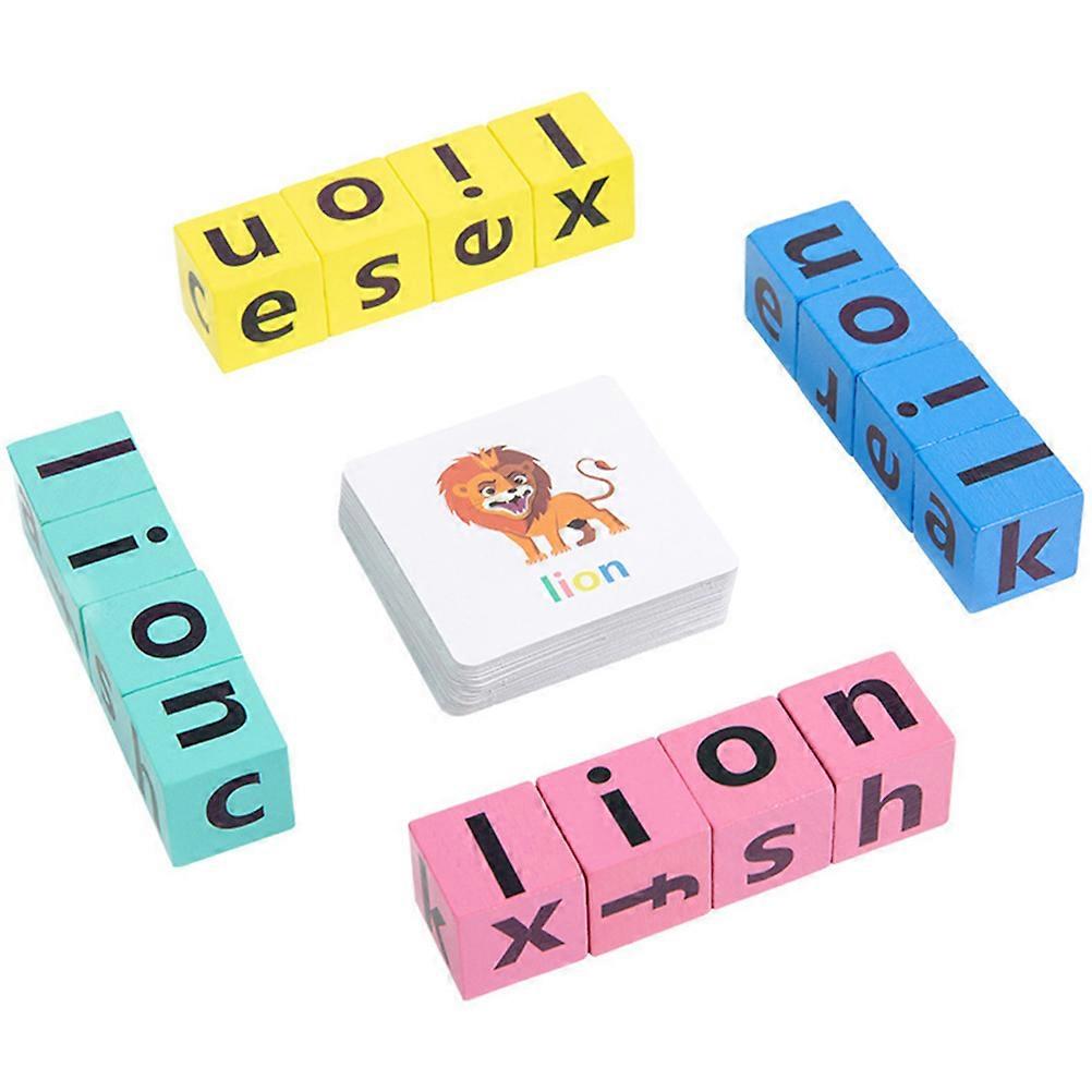 Kids Spelling Games Letter Matching Toy Educational Toy For Children Assorted Color Cognitive Development 1 Set