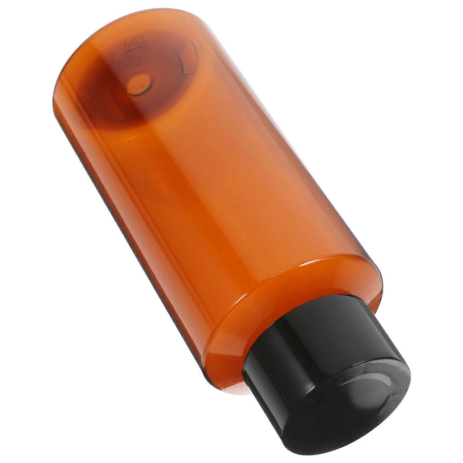 Amber Travel Cosmetic Bottles Empty Dispenser Jars Vials for Makeup Water Toner Lotion Shampoo Shower Gel Toiletries 2pcs