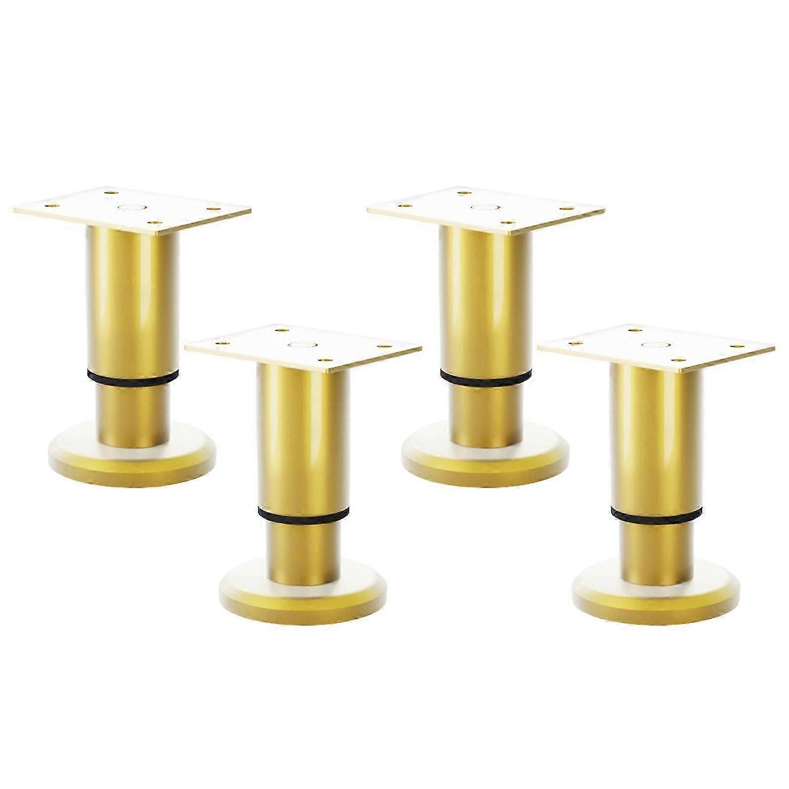 Multipurpose Gold Furniture Legs Extendable & Stable Support Adjustable Support Legs Simple Installs for Bed & Desks