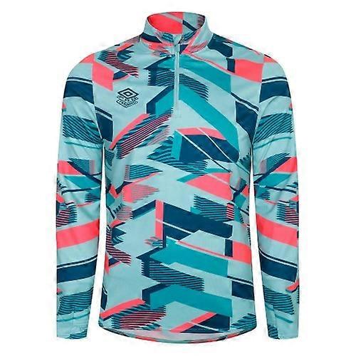Umbro Mens Premier Graphic Print Warm Up Midlayer