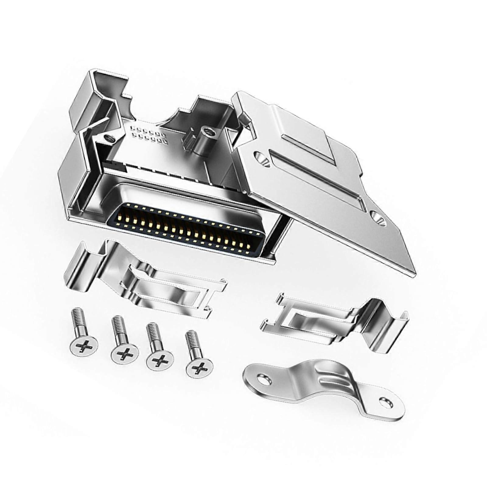 Standard SCSI Socket Solder Plug Set CN14 To CN68 Pin, Metal Housing, CN36 Female, Wide Compatibility
