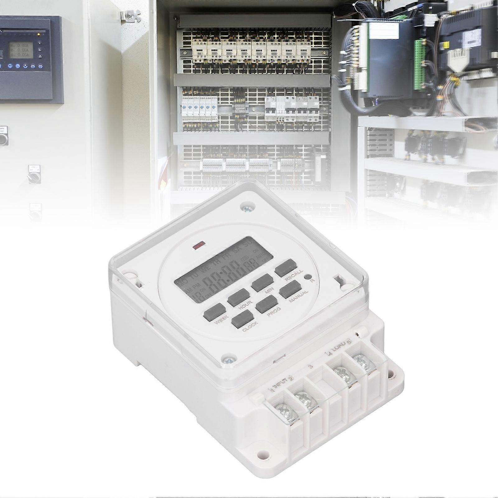 Timer Switch 8 On and Off Settings Digital Weekly Programmable Timer Switch for Home 