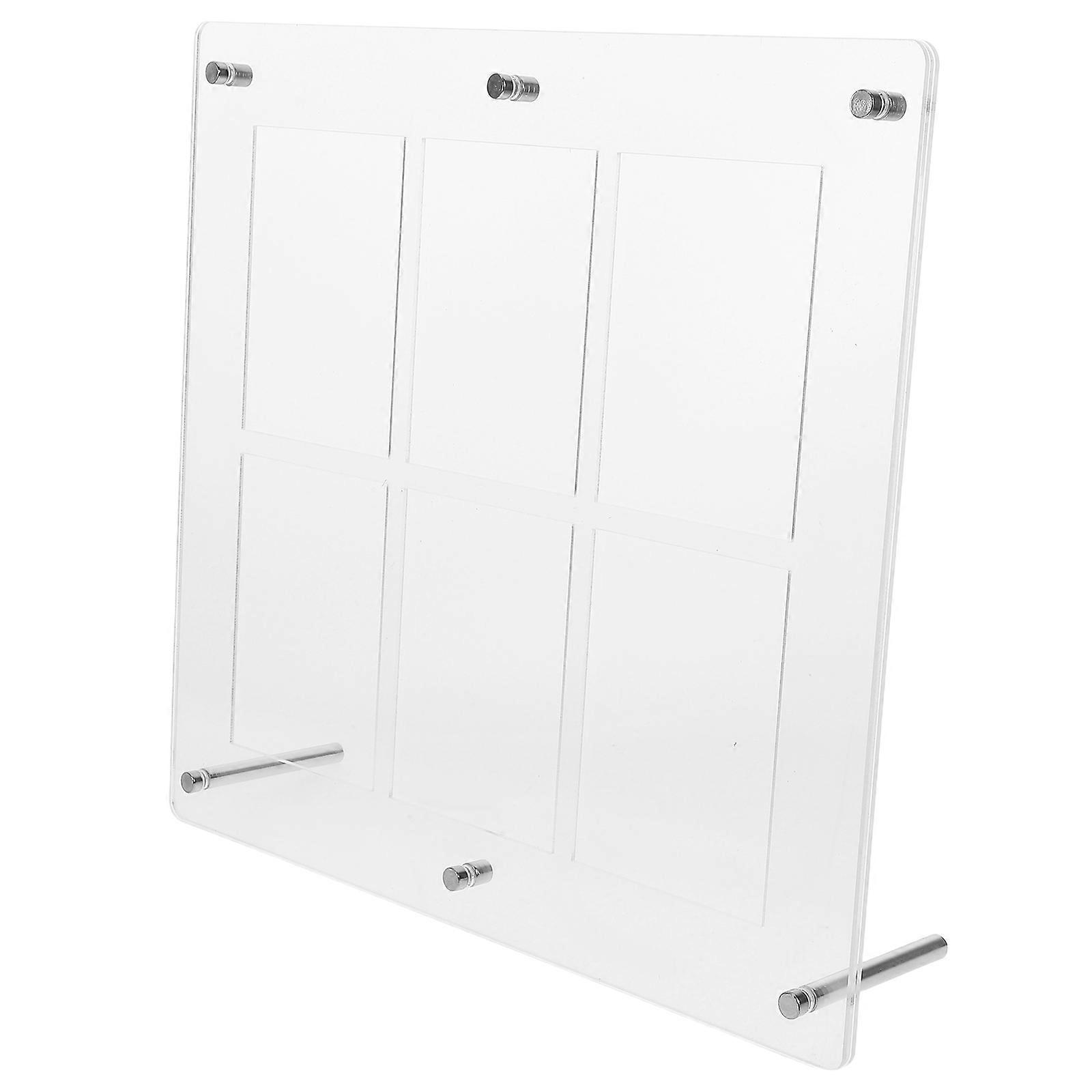 It sounds like you're referring to a **clear acrylic trading card display frame**—a popular product for showcasing and protecting collectible cards.