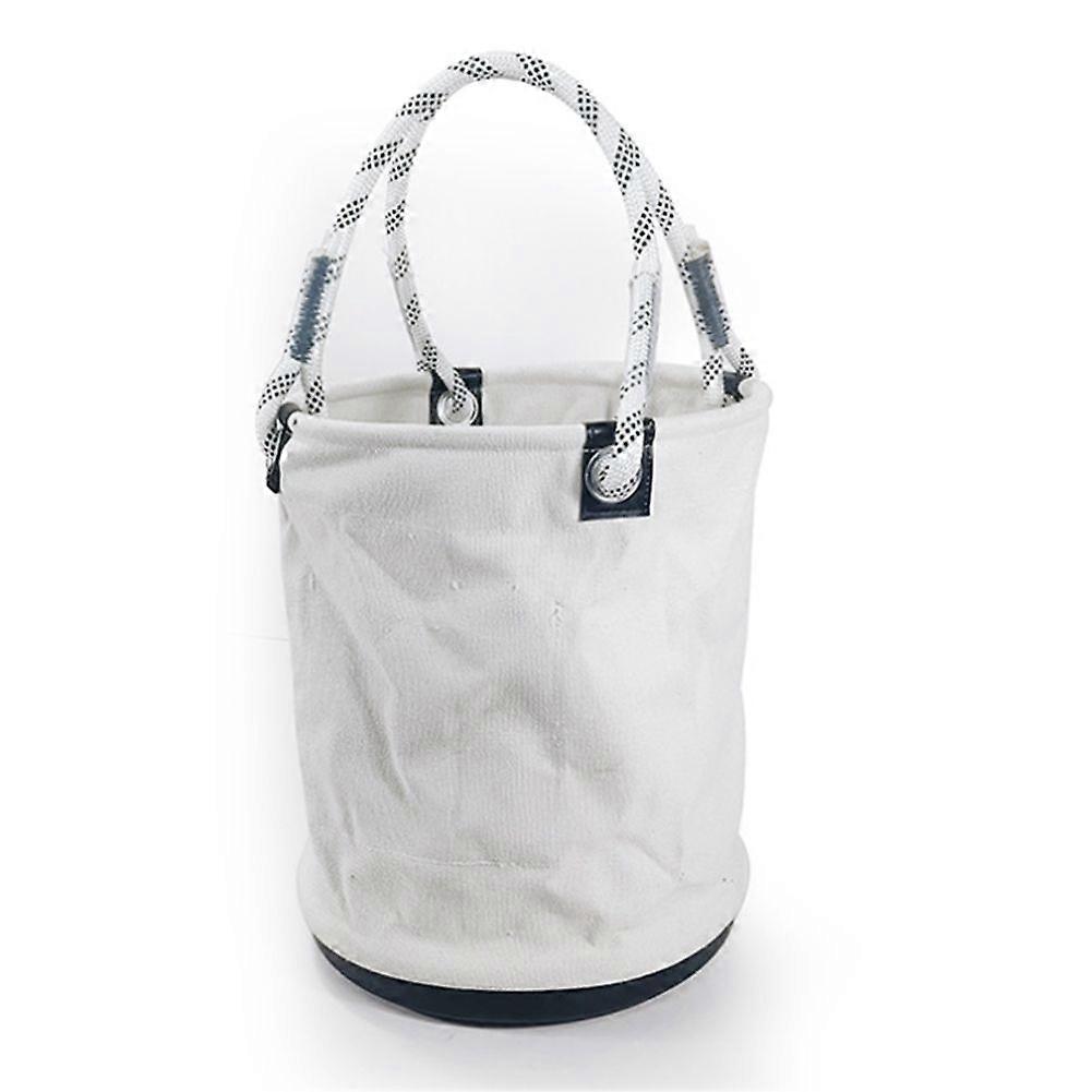 Storage bucket Plastic bottom nail storage bucket tool bag white