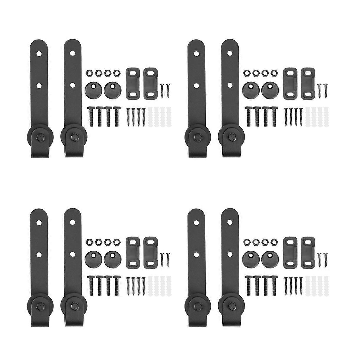 4X Cabinet Sliding Barn Door Hardware Kit Super Mini Sliding Door Hardware Hardware Kit Top Mount Ha