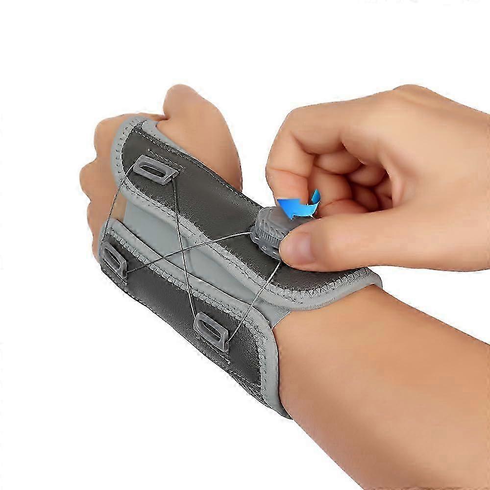 Håndledsbøjle til karpaltunnel, justerbar håndledsbøjle, lukningsknap håndbøjle natstøtte til senebetændelse gigt forstuvninger