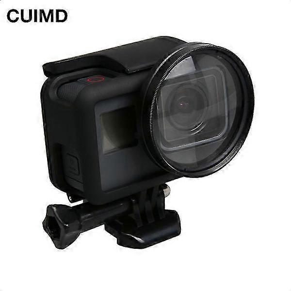 Filter Close UP +10 Macro Lens Protective Cap 52mm Adapter Ring Filtors Filtro for Gopro Hero 5 6 7 Black Accessories LGL