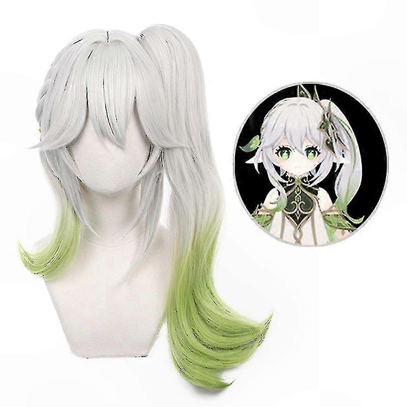 Heat-Resistant Pre-Styling 50cm Mixed Color Wig for Anime Character Cosplay Performance Use Only