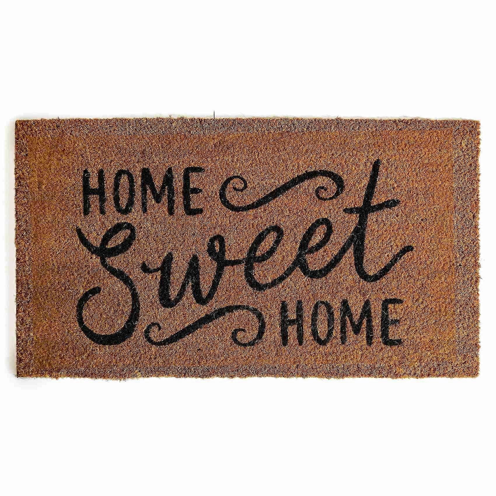 Coir Mats for Front Door Funny Door Mat Outside Farmhouse Mat with Non-Slip Backing Funny Mat D