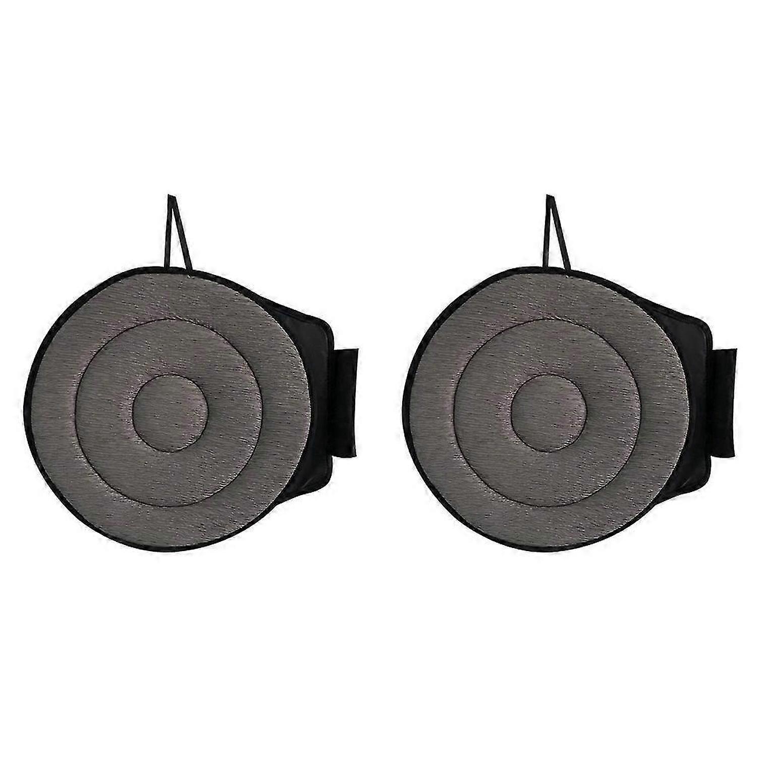2pcs 360° Rotating Seat Cushion,15.7in Seat Cushion Gray
