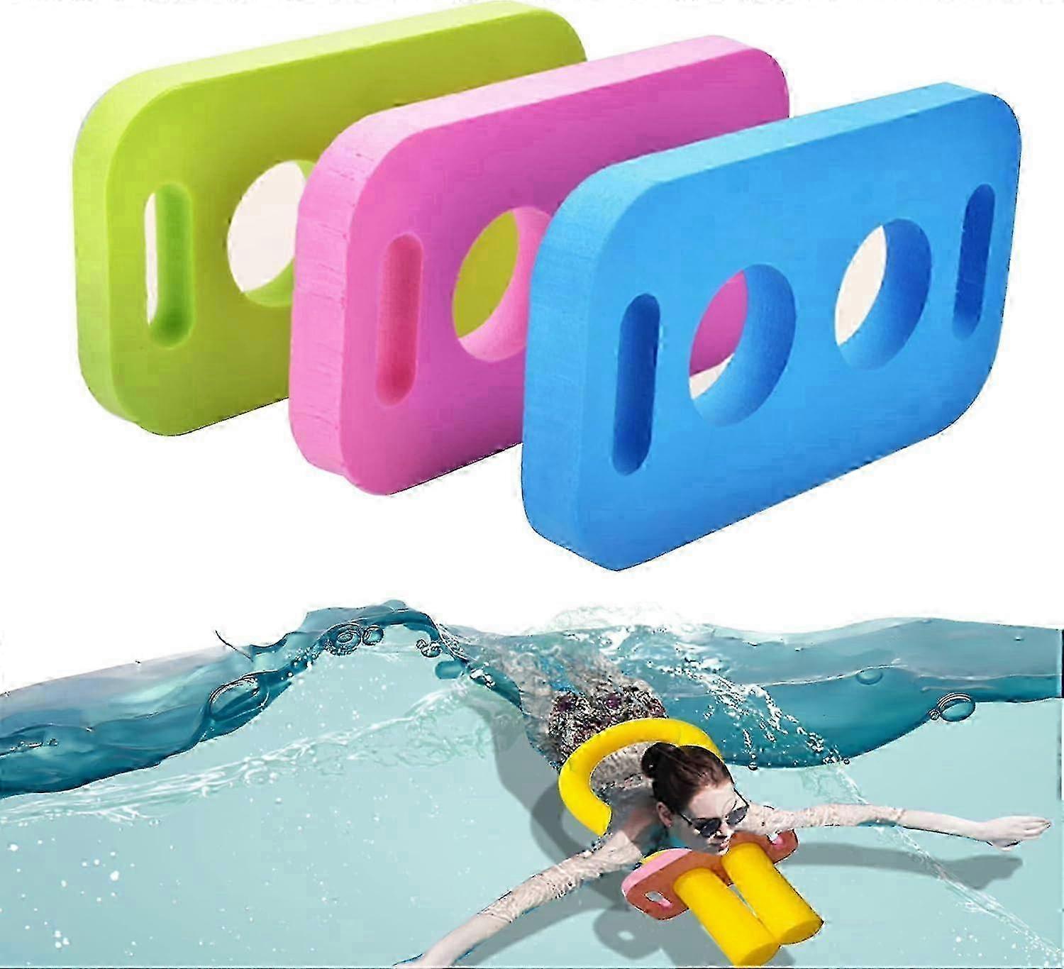 Swim Noodles, Large Pool Noodles, 3 Pcs Swim Noodle Connector EVA Swimming Stick Colorful Noodle Builder Connector Practical Pool Noodle Connector Joi