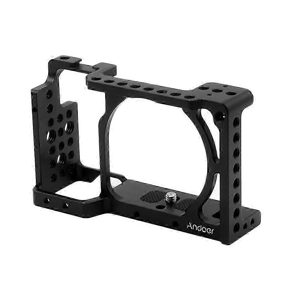 Andoer Protective Video Camera Cage Stabilizer Protector Replacement for Sony A6000 A6300 NEX7 ILDC to Mount Microphone Monitor Tripod Lighting Access