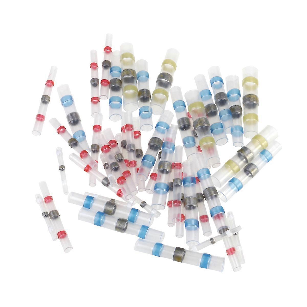 Waterproof Solder Shrink Connectors Heat Shrink Tube Terminal Connectors 50Pcs