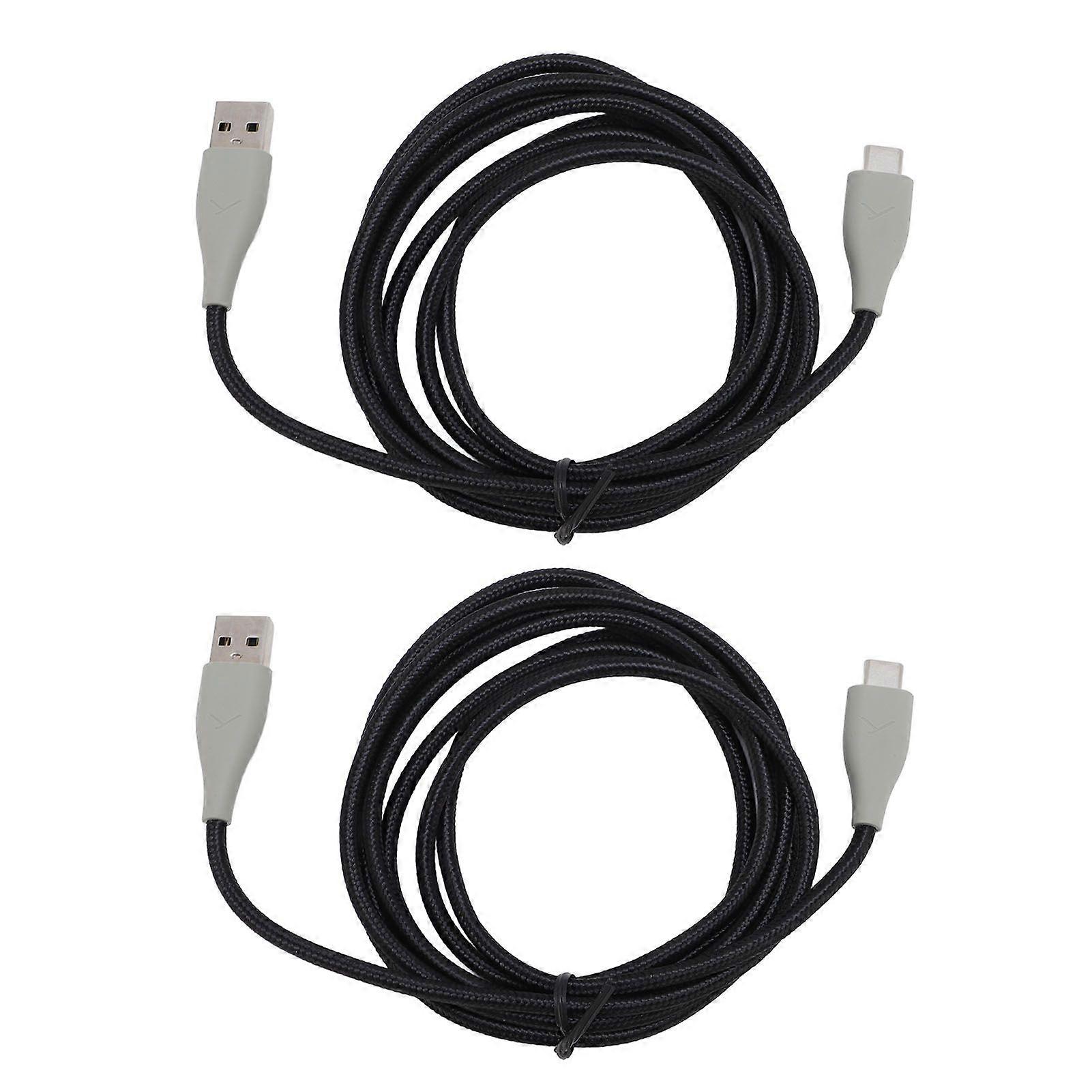 2pcs OFC Headphone Replacement Cable for MMX150 Headset Type C to USB Headset Cable 6.56ft